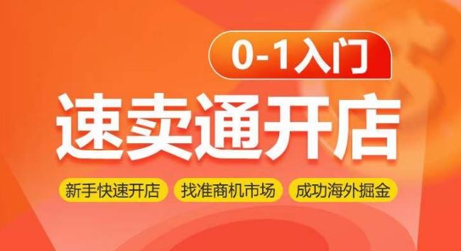 速卖通开店0-1入门，新手快速开店 找准商机市场 成功海外掘金-凌秋网创