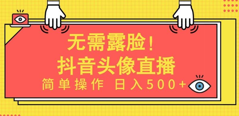 无需露脸，Ai头像直播项目，简单操作日入500+【揭秘】-凌秋网创
