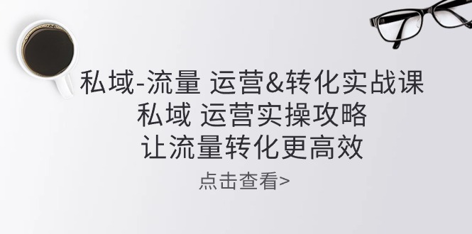 私域流量运营&转化实操课：私域运营实操攻略，让流量转化更高效-凌秋网创