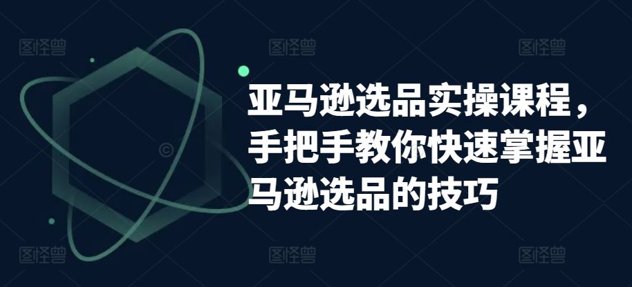 亚马逊选品实操课程，手把手教你快速掌握亚马逊选品的技巧-凌秋网创