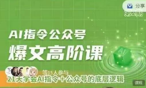 Ai指令公众号高阶课，学会ai指令+公众号的底层逻辑-凌秋网创