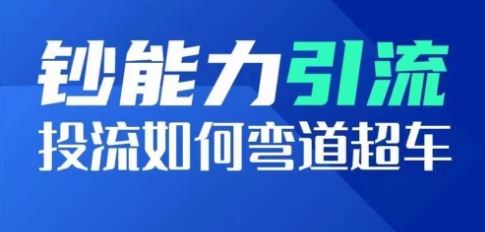 钞能力引流：投流如何弯道超车，投流系数及增长方法，创造爆款短视频-凌秋网创