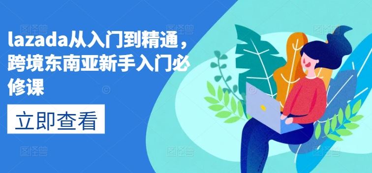 lazada从入门到精通，跨境东南亚新手入门必修课-凌秋网创