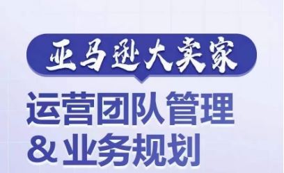 亚马逊大卖家-运营团队管理&业务规划，为你揭秘如何打造超强实力的运营团队-凌秋网创