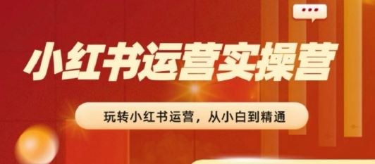 2024小红书运营实操营，​从入门到精通，完成从0~1~100-凌秋网创