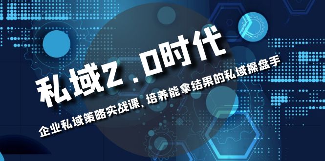 （8291期）私域-2.0时代：企业私域策略实战课，培养能拿结果的私域操盘手-凌秋网创