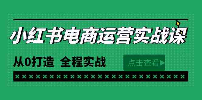（9946期）最新小红书·电商运营实战课，从0打造  全程实战（65节视频课）-凌秋网创