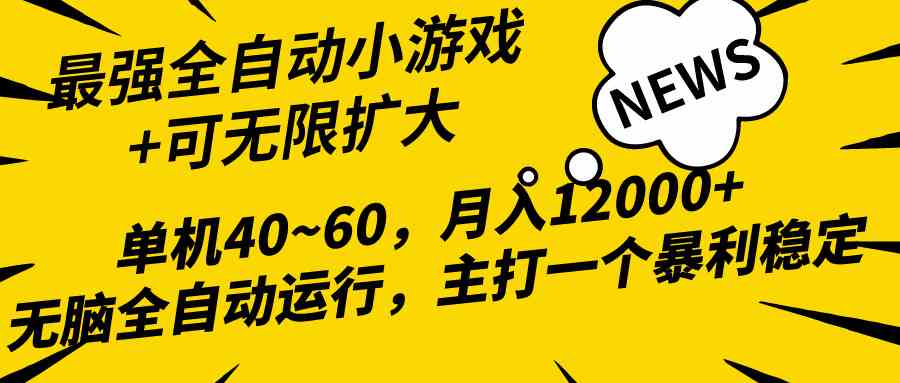 （10046期）2024最新全网独家小游戏全自动，单机40~60,稳定躺赚，小白都能月入过万-凌秋网创