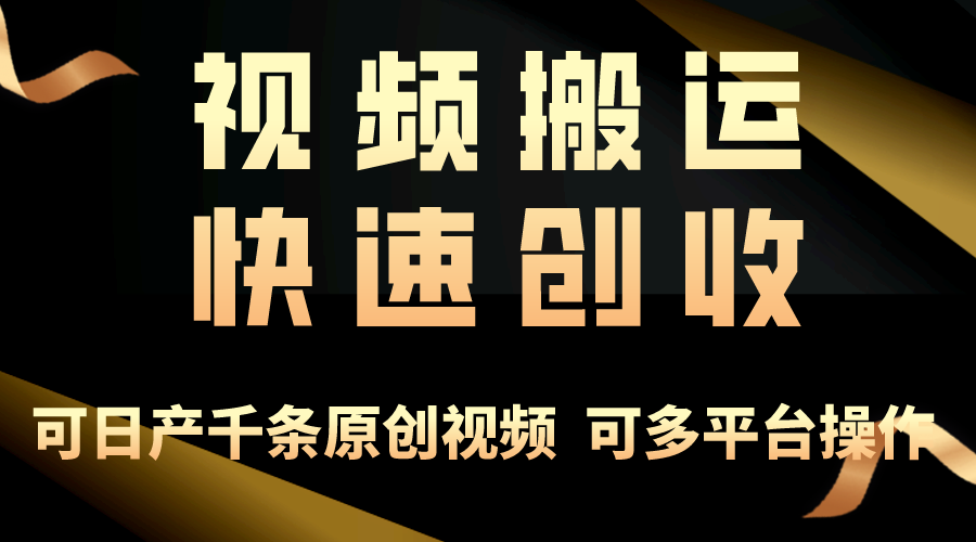 （10417期）一步一步教你赚大钱！仅视频搬运，月入3万+，轻松上手，打通思维，处处…-凌秋网创