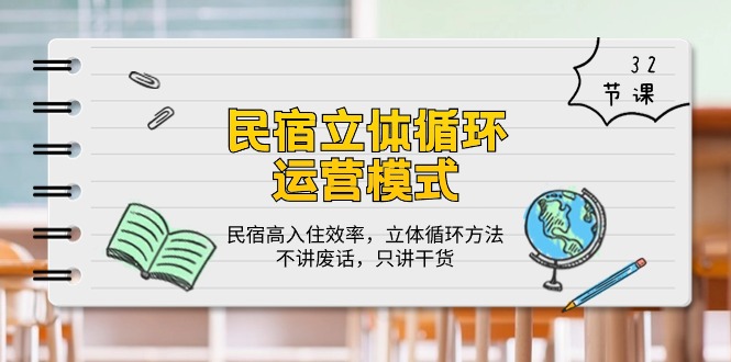 （10284期）民宿 立体循环运营模式：民宿高入住效率，立体循环方法，只讲干货（32节）-凌秋网创