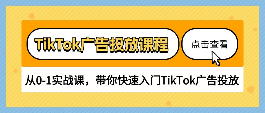 （10731期）TikTok广告投放课程，从0-1实战课，带你快速入门TikTok广告投放（30节课）-凌秋网创