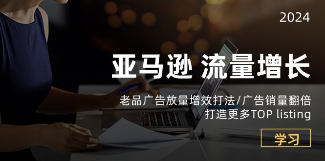 （10566期）亚马逊流量 增长-老品广告 放量增效打法/销量翻倍/打造更多TOP listing-凌秋网创