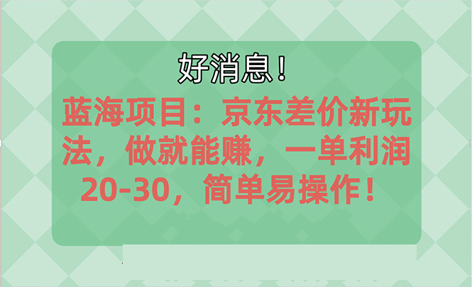 （10989期）越早知道越能赚到钱的蓝海项目：京东大平台操作，一单利润20-30，简单…-凌秋网创