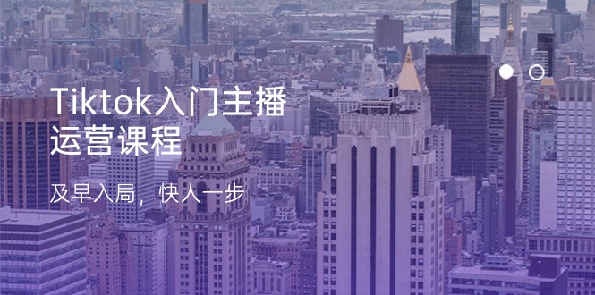 （11045期）Tiktok入门主播运营课程，及早入局，快人一步（11节）-凌秋网创