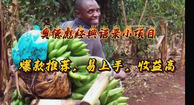 （11030期）奥德彪经典语录小项目，爆款推荐，易上手，收益高-凌秋网创