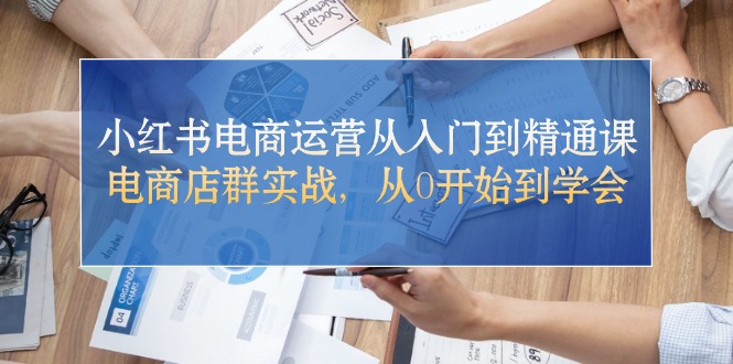 （10937期）小红书电商运营从入门到精通课，电商店群实战，从0开始到学会-凌秋网创