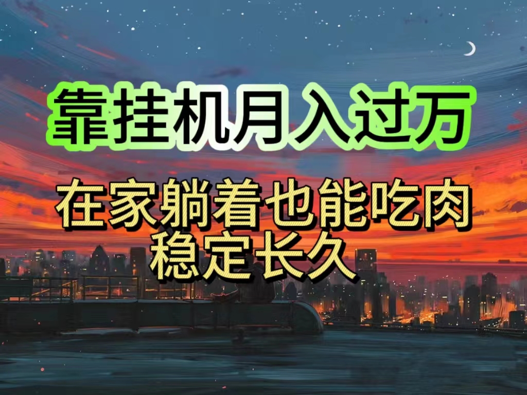 （10921期）挂机项目日入1000+，躺着也能吃肉，适合宝爸宝妈学生党工作室，电脑手…-凌秋网创