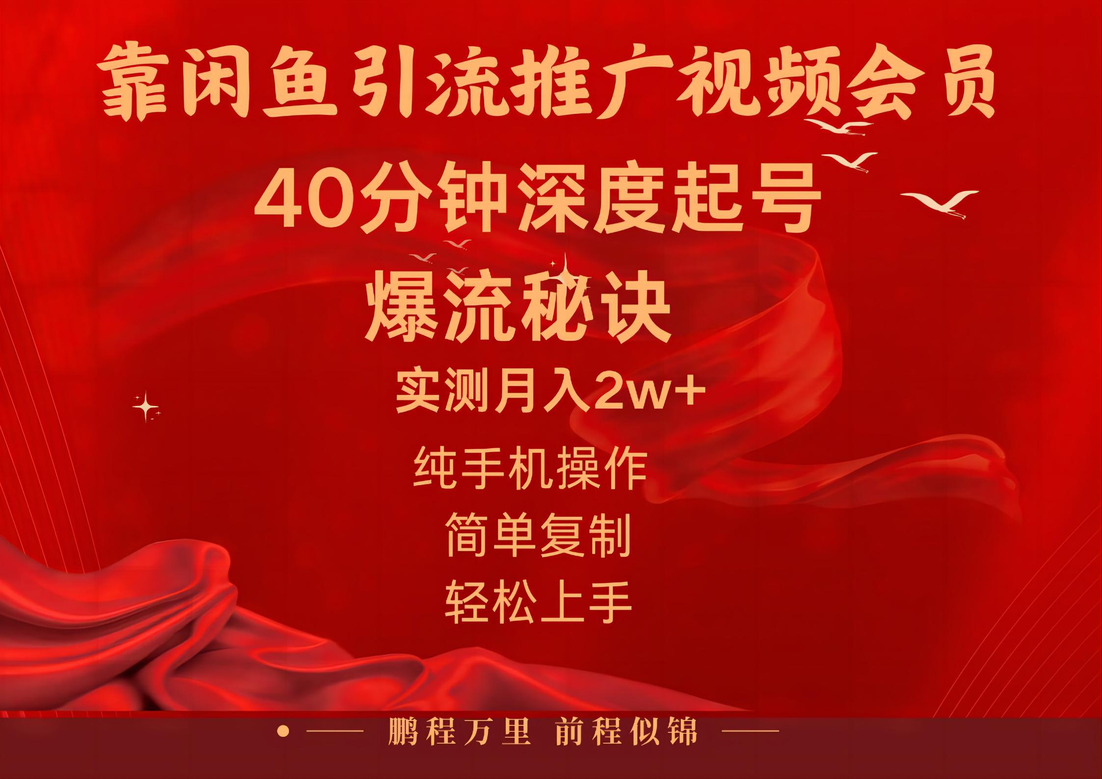 （10896期）闲鱼暴力引流推广视频会员，能做到日入2W+，操作简单-凌秋网创