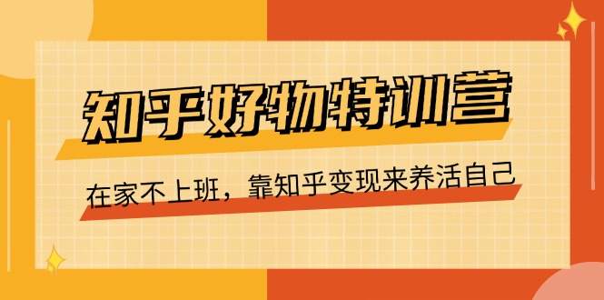 （11369期）知乎好物特训营，在家不上班，靠知乎变现来养活自己（16节）-凌秋网创