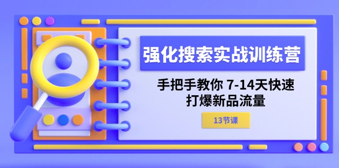 （11557期）强化 搜索实战训练营，手把手教你 7-14天快速-打爆新品流量（13节课）-凌秋网创