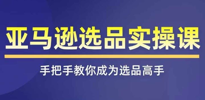 亚马逊选品实操课程，快速掌握亚马逊选品的技巧，覆盖亚马逊选品所有渠道-凌秋网创