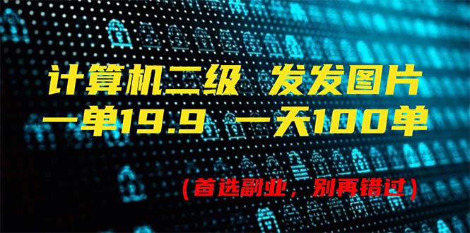 （11715期）计算机二级，一单19.9 一天能出100单，每天只需发发图片（附518G资料）-凌秋网创