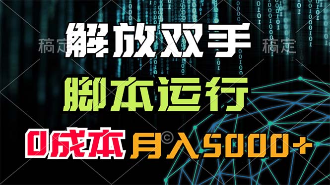 （11721期）解放双手，脚本运行，0成本月入5000+-凌秋网创