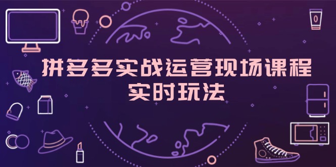 （11759期）拼多多实战运营现场课程，实时玩法，爆款打造，选品、规则解析-凌秋网创