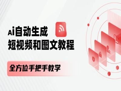 AI自动生成短视频和图文课程，全方位手把手教学-凌秋网创