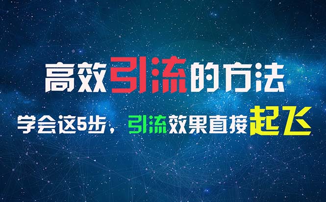 （11776期）高效引流的方法，可以帮助你日引300+创业粉，一年轻松收入30万，比打工强-凌秋网创