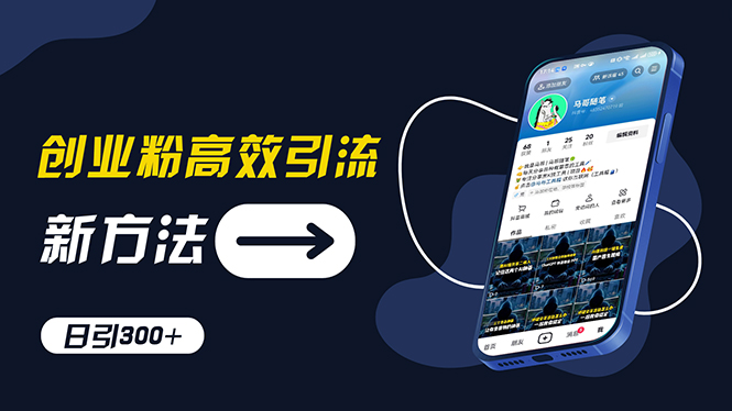 （11890期）创业粉高效引流，抖音工具号玩法，日引300+，不要成为学习高手，要成为…-凌秋网创