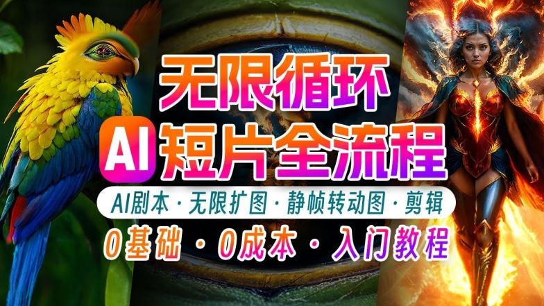 AI剪辑无限循环画面：新手轻松月入上万的秘技【揭秘】-凌秋网创