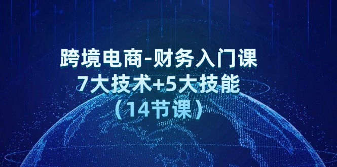 （12047期）跨境电商-财务入门课：7大技术+5大技能（14节课）-凌秋网创