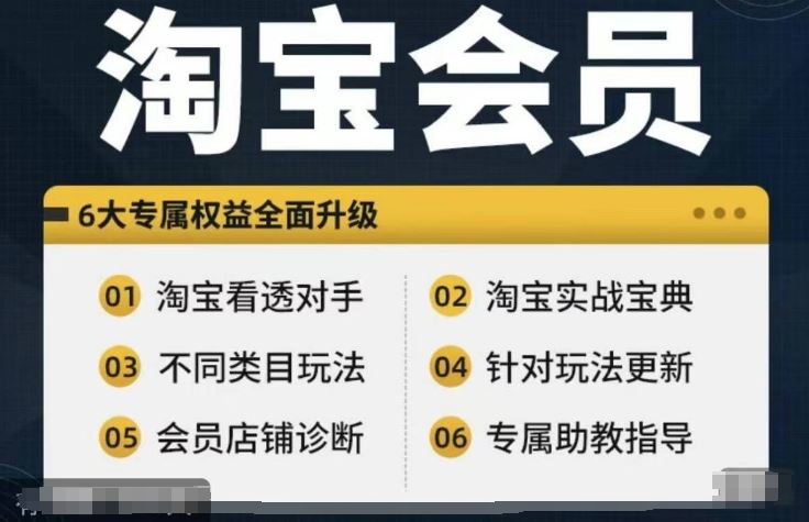 淘宝会员【淘宝所有课程，全面分析对手】，初级到高手全系实战宝典-凌秋网创