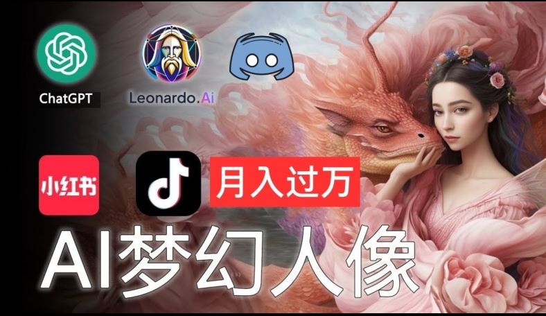 AI摄影梦幻人像：零基础也能月入过万的秘密【揭秘】-凌秋网创