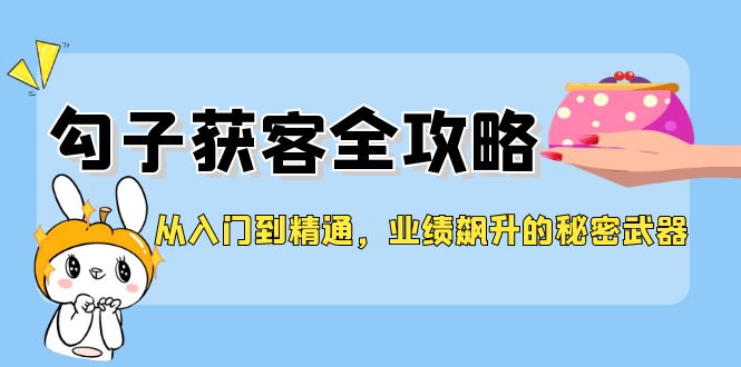 （12247期）从入门到精通，勾子获客全攻略，业绩飙升的秘密武器-凌秋网创