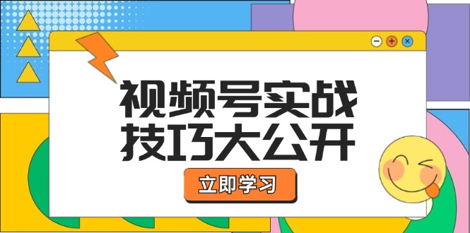 视频号实战技巧大公开：选题拍摄、运营推广、直播带货一站式学习-凌秋网创