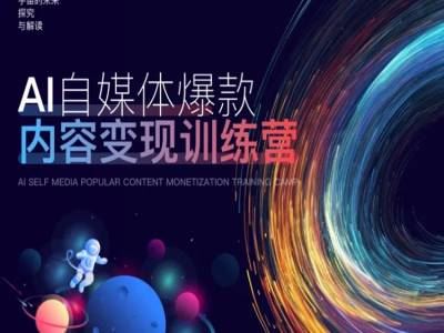 AI自媒体爆款内容变现训练营，20%底层逻辑，60%实操方法，20%案例拆解(即学即用)-凌秋网创