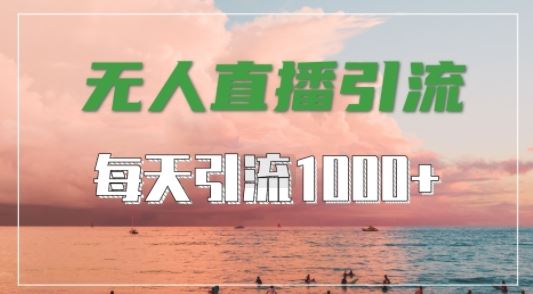 抖音快手视频号全平台通用，无人直播引流法，超暴力引流1000+高质量精准创业粉【揭秘】-凌秋网创