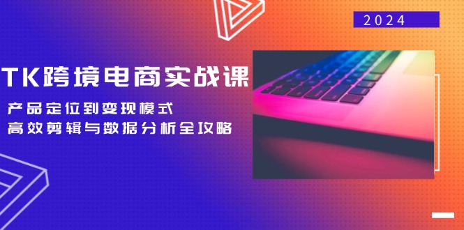 （12783期）TK跨境电商实战课：产品定位到变现模式，高效剪辑与数据分析全攻略-凌秋网创