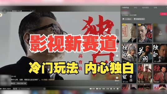 最新影视解说玩法，人物独白，30天涨粉24万+，全流程拆解【揭秘】-凌秋网创