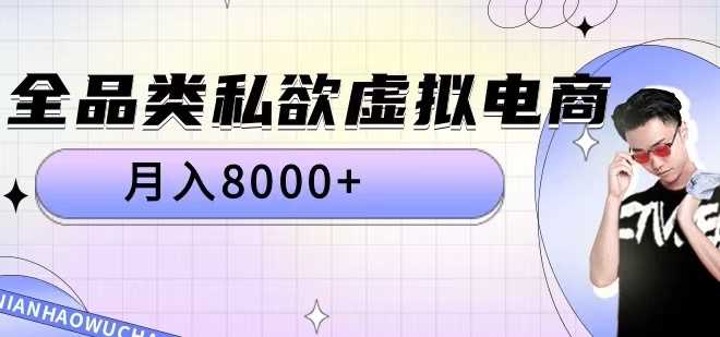 全品类私欲虚拟电商，月入8000+【揭秘】-凌秋网创