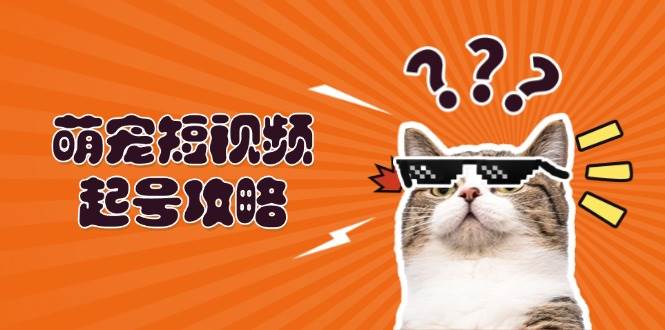 （13135期）萌宠-短视频起号攻略：定位搭建推流全解析，助力新手轻松打造爆款-凌秋网创