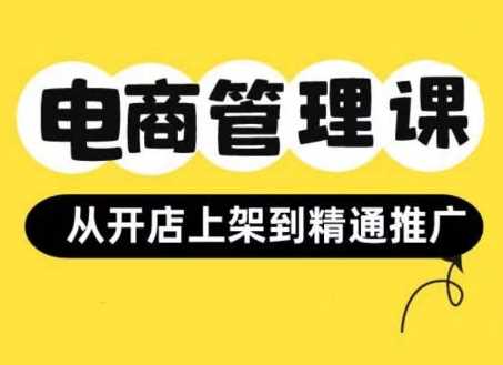 小红书&闲鱼开店从开店上架到精通推广，电商管理课-凌秋网创