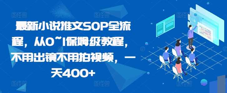 最新小说推文SOP全流程，从0~1保姆级教程，不用出镜不用拍视频，一天400+-凌秋网创