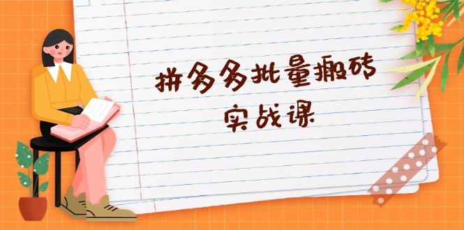 （13265期）拼多多批量搬砖实战课，全自动剪辑发布，黑科技新技术与爆款选品策略-凌秋网创