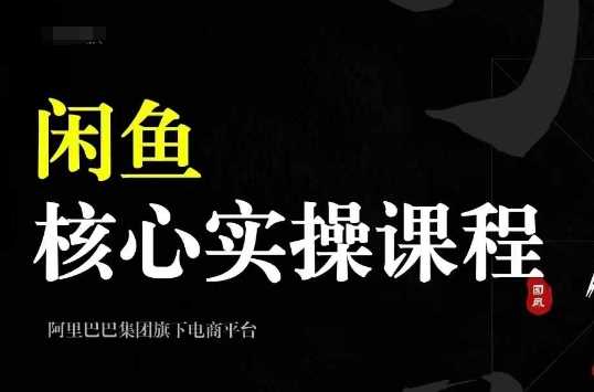 2024闲鱼核心实操课程，从养号、选品、发布、销售，教你做一个出单的闲鱼号-凌秋网创