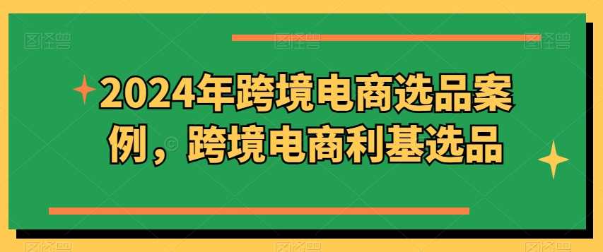 2024年跨境电商选品案例，跨境电商利基选品（更新11月）-凌秋网创