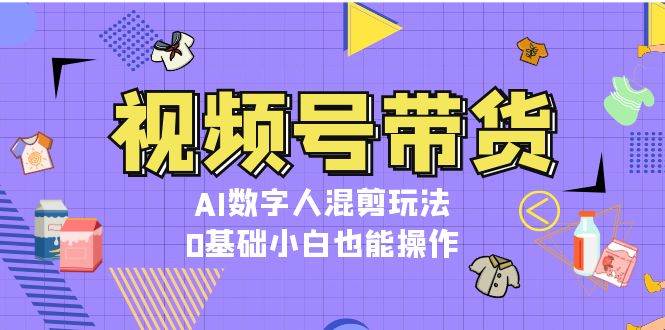 （13359期）视频号带货，AI数字人混剪玩法，0基础小白也能操作-凌秋网创
