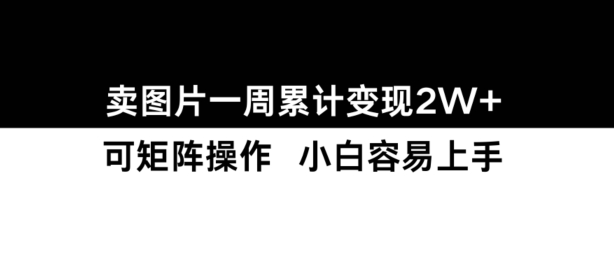 小红书【卖图片】一周累计变现2W+小白易上手-凌秋网创